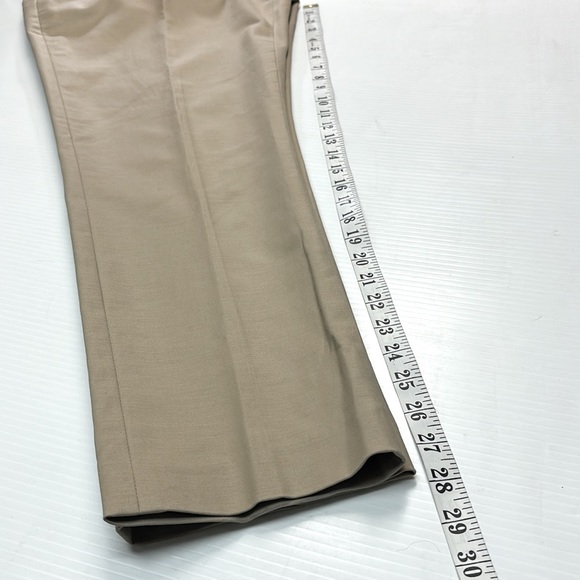 Michael Kors Women Beige Flat Front Ankle Pant. Sz 12 - Picture 9 of 9
